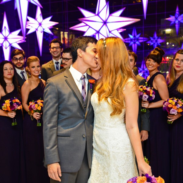 Lindsay Elizabeth and Jean Louis marry at Housing Works Bookstore Cafe in NYC